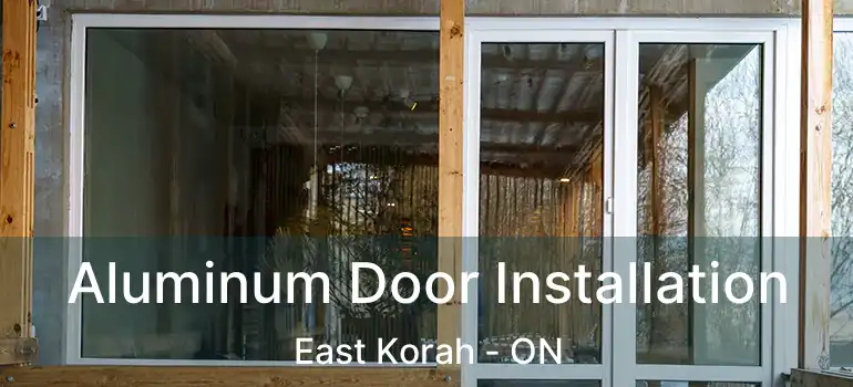 Aluminum Door Installation East Korah - ON
