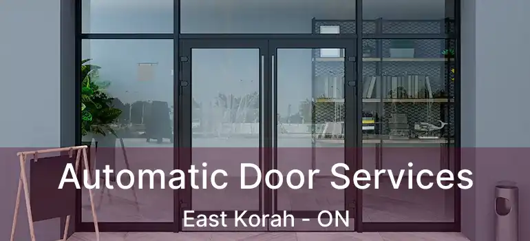 Automatic Door Services East Korah - ON