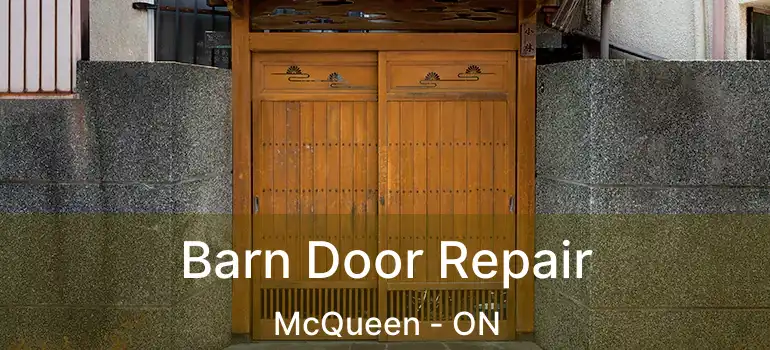 Barn Door Repair McQueen - ON