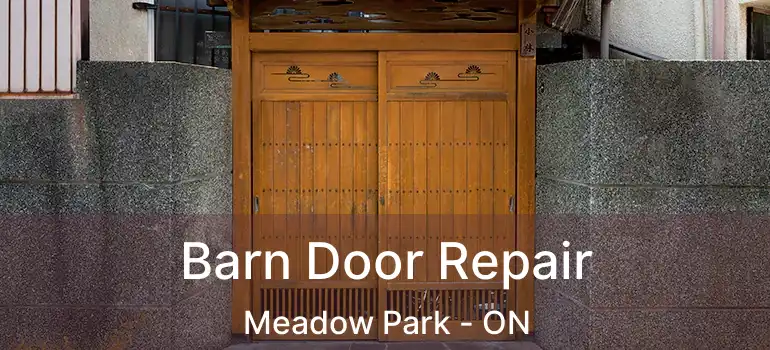 Barn Door Repair Meadow Park - ON