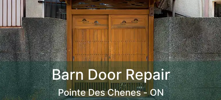 Barn Door Repair Pointe Des Chenes - ON