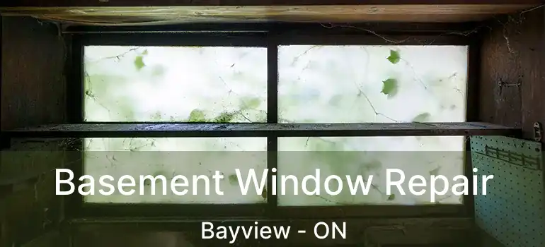 Basement Window Repair Bayview - ON