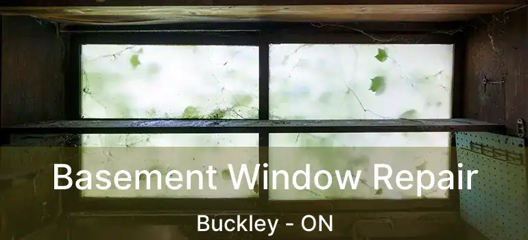 Basement Window Repair Buckley - ON