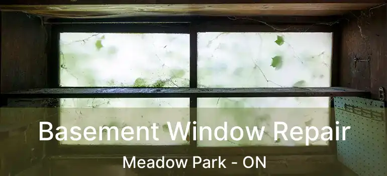 Basement Window Repair Meadow Park - ON