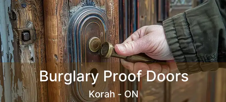 Burglary Proof Doors Korah - ON