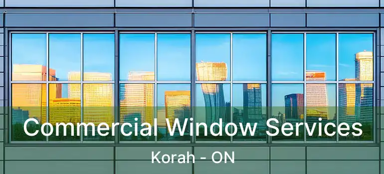 Commercial Window Services Korah - ON