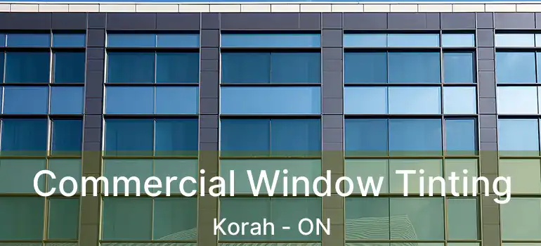 Commercial Window Tinting Korah - ON