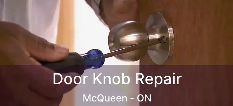 Door Knob Repair McQueen - ON