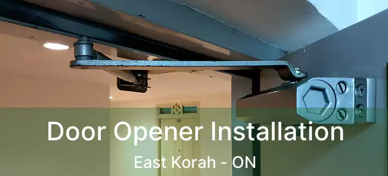 Door Opener Installation East Korah - ON