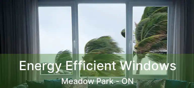 Energy Efficient Windows Meadow Park - ON