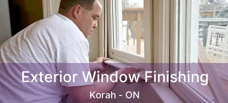 Exterior Window Finishing Korah - ON