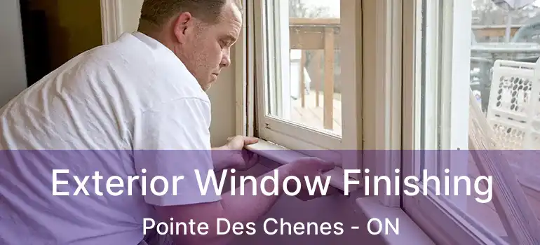 Exterior Window Finishing Pointe Des Chenes - ON