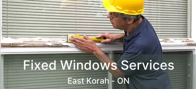 Fixed Windows Services East Korah - ON