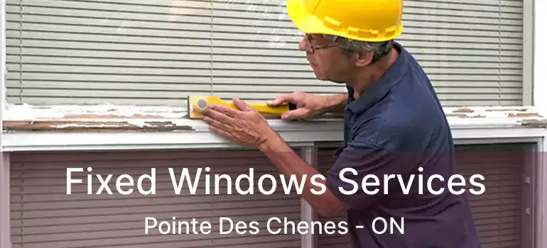 Fixed Windows Services Pointe Des Chenes - ON