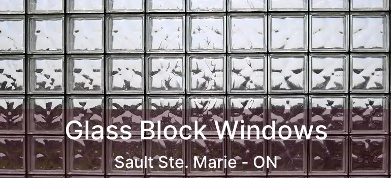 Glass Block Windows Sault Ste. Marie - ON