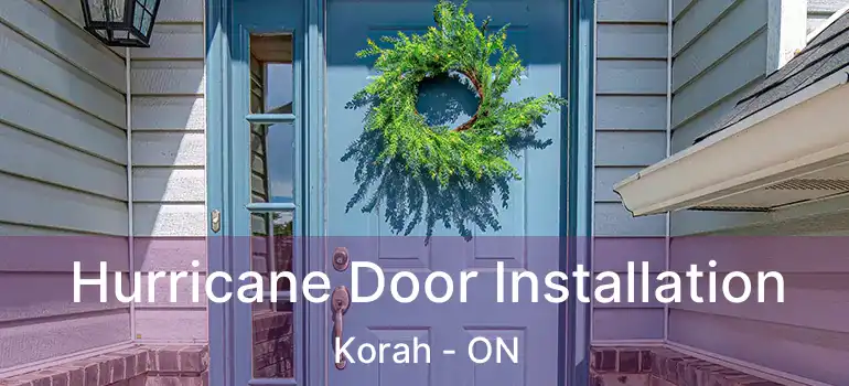 Hurricane Door Installation Korah - ON
