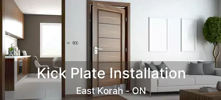 Kick Plate Installation East Korah - ON