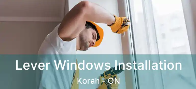 Lever Windows Installation Korah - ON