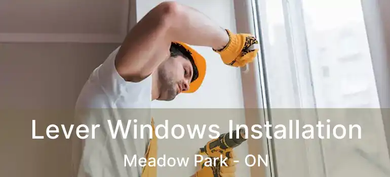 Lever Windows Installation Meadow Park - ON