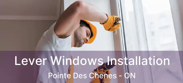 Lever Windows Installation Pointe Des Chenes - ON