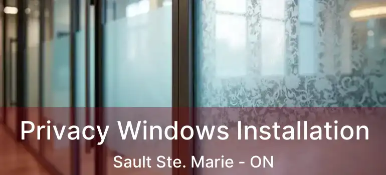 Privacy Windows Installation Sault Ste. Marie - ON