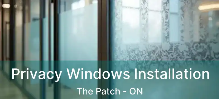 Privacy Windows Installation The Patch - ON