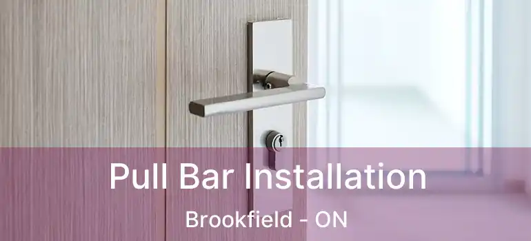 Pull Bar Installation Brookfield - ON