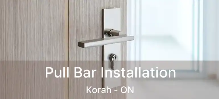 Pull Bar Installation Korah - ON