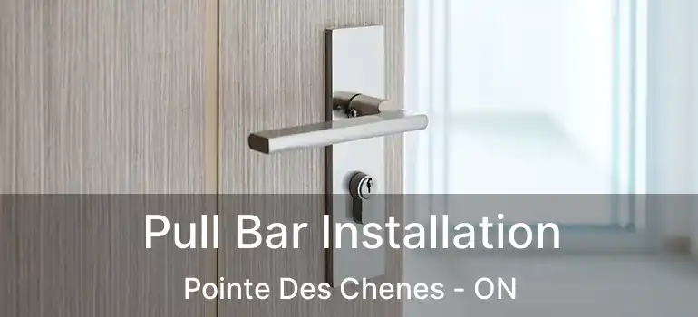 Pull Bar Installation Pointe Des Chenes - ON