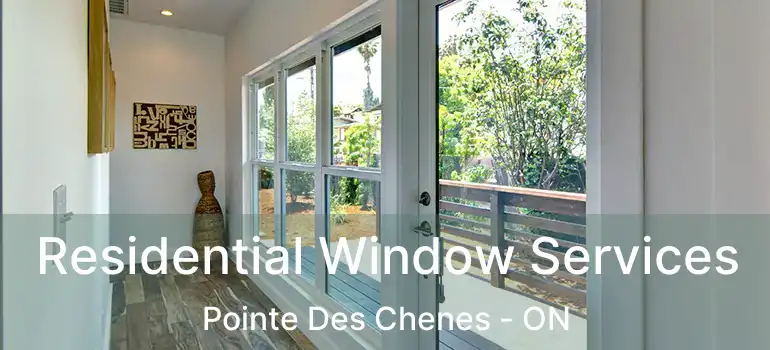 Residential Window Services Pointe Des Chenes - ON