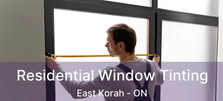 Residential Window Tinting East Korah - ON