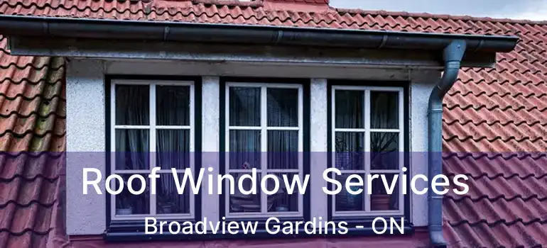 Roof Window Services Broadview Gardins - ON