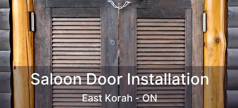 Saloon Door Installation East Korah - ON