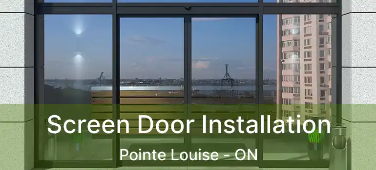 Screen Door Installation Pointe Louise - ON