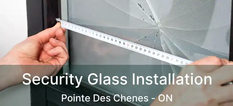 Security Glass Installation Pointe Des Chenes - ON