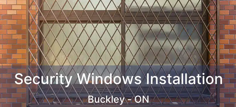 Security Windows Installation Buckley - ON