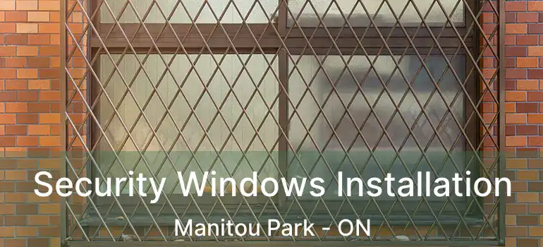 Security Windows Installation Manitou Park - ON