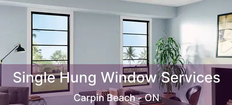 Single Hung Window Services Carpin Beach - ON