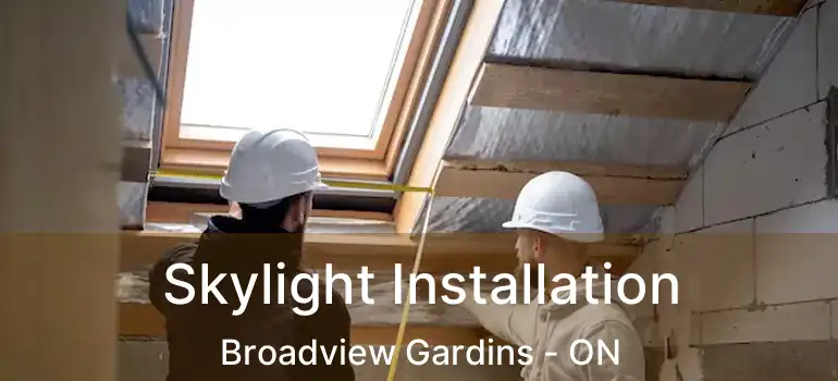 Skylight Installation Broadview Gardins - ON