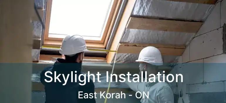Skylight Installation East Korah - ON