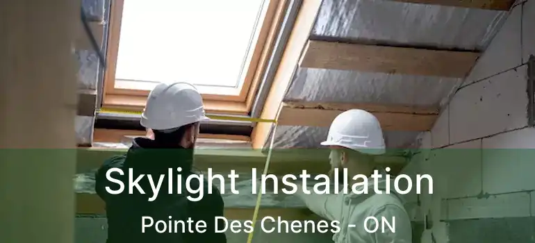 Skylight Installation Pointe Des Chenes - ON