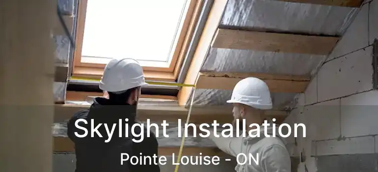 Skylight Installation Pointe Louise - ON
