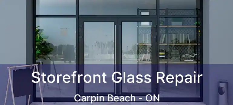 Storefront Glass Repair Carpin Beach - ON
