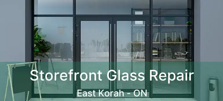 Storefront Glass Repair East Korah - ON