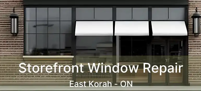 Storefront Window Repair East Korah - ON