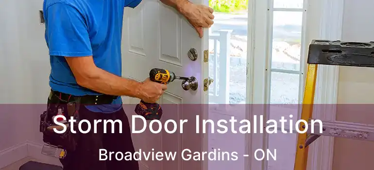 Storm Door Installation Broadview Gardins - ON
