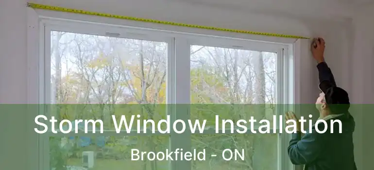 Storm Window Installation Brookfield - ON