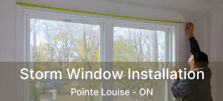 Storm Window Installation Pointe Louise - ON