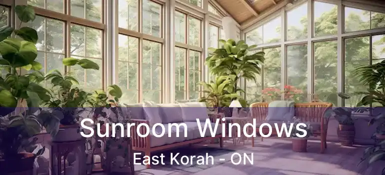 Sunroom Windows East Korah - ON
