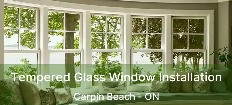 Tempered Glass Window Installation Carpin Beach - ON